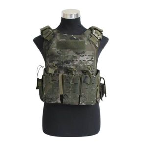 Chaleco Táctico de Poliéster con Camuflaje, Correa de Cintura, Equipo para Exteriores, Corte Regular, Anticorte, Impermeable, Ignífugo, Talla Única - Product Image 4