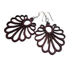 Pendientes de Madera al por Mayor con Diseño Láser, Estilo Popular, Joyería de Moda, Ecológicos, con Patrón Geométrico - Product Image 5