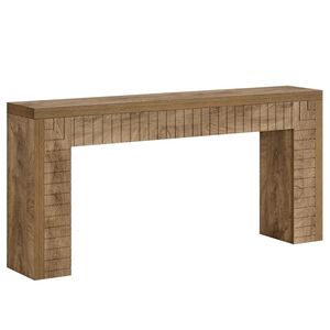 Tavolino stretto da divano con design superficiale unico, consolle decorativa lunga - Product Image 5