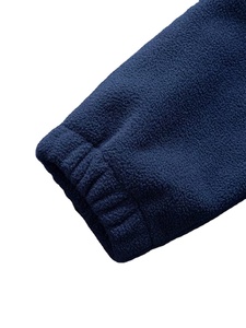 Conjunto de sudadera de forro polar de manga larga y pantalones deportivos de color sólido para hombre. - Product Image 4