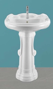 WASH <b>BASIN</b> WITH PADESTAL 625X500X875mm SIZE DIFFERENT SIZE star gold set - Product Image 2