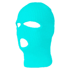 Pink Knitted Balaclava Full Face Mask 100% Polyester Unisex Adult Outdoor Wear Image - Product Image 3