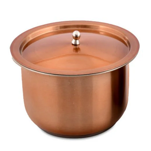 Pure <b>Copper</b> Hot Set Bowl With Lids Polish Finished For Home Metal Serving Hot Set Bowl For Kitchen Use Kitchenware - Product Image 3
