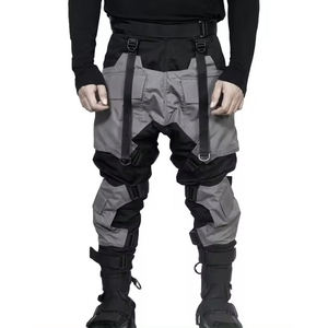 Pantalon cargo Cyberpunk Techwear pour homme, multi-poches, tactique, streetwear, avec sangle à boucle, style Hip Hop, urbain, Harajuku, Harem - Product Image 1