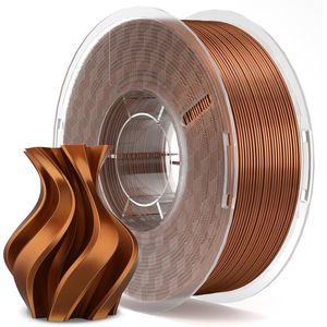 Silk <b>PLA</b> Filament 1.75mm 1KG 3D Printer Plastic Copper Dimensional Accuracy +/- 0.02mm 2.2lbs Spool Fits Most FDM Machines - Product Image 1