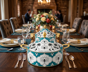 Trending Arabic Stainless Steel Luxury Food Warmer 2-3L Heavy Duty Designer Hot Pot Rust Proof Commercial Casserole Coockware - Product Image 2