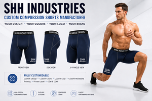 Custom Men Compression Shorts Quick Dry Stretch Gym Running Fitness Training Sports Base Layer Tights Private Label OEM - Product Image 5