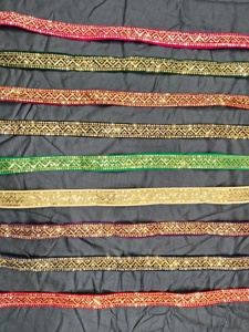 Encaje de algodón bordado de calidad premium hecho con hilos de algodón suaves y duraderos. - Product Image 2