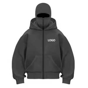 Nueva Sudadera con Capucha de Moda Otoño, Pasamontañas Personalizado con Cremallera, Gorro Doble Sólido, Prenda Exterior para Hombre y Mujer, Básicos de Invierno - Product Image 1