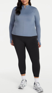 OEM Top Selling Summer Knitted Nude Feeling High Waisted Tight Hip-Lifting Slimming Sport Pants Fitness Women's Capri Leggings - Product Image 2