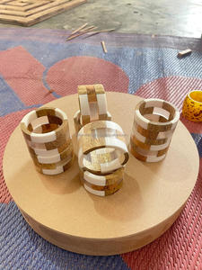 Rond de serviette hautement Design de table Porte-serviettes avec finition multiple et design à thème Rond de serviette en résine de FWE - Product Image 4