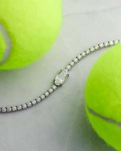 Collier Tennis Tendance pour Mariage, Haute Qualité, Plaqué Or Blanc, Argent 925, 4mm, Chaîne Moissanite VVS pour Homme - Product Image 2