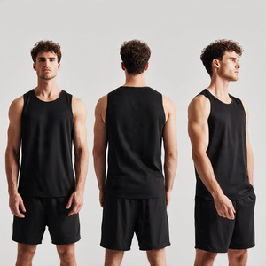 Gym Fitness Wear Vest Tops <b>Men</b> High Quality Sleeveless <b>Singlet</b> Tops <b>Men's</b> Workout Fitness Muscle Fit Tank Top <b>Men</b> - Product Image 5