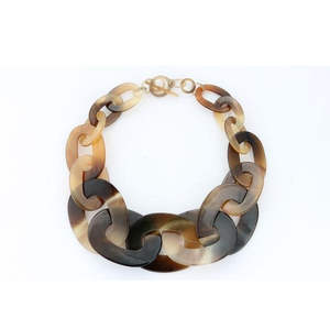 Collar moderno de cuerno natural, ecológico, hecho a mano, elegante, estilo bohemio, de Blossom Craft India. - Product Image 4