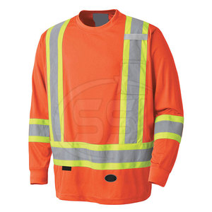 Crew Safety Sweatshirt ANSI Class 2 Waterproof Reflective Workwear Logo Designed for Team Identification Workplace Awareness - Product Image 2