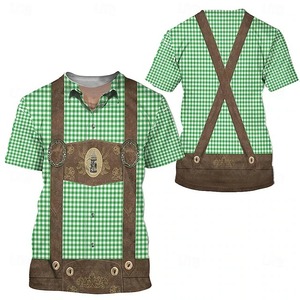 Pantalones cortos bávaros de cuero genuino de alta calidad al por mayor para hombre, trajes originales de Lederhosen para el Oktoberfest alemán. - Product Image 1