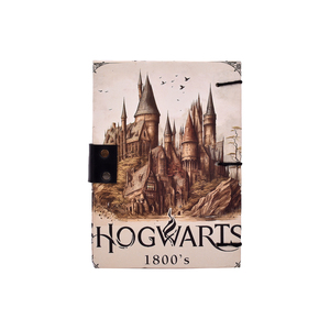 สมุดบันทึกทำมือลายปราสาทสไตล์โกธิคโบราณ A5 พร้อมกุญแจล็อค |   สมุดบันทึกแฟนตาซีแบบเป็นมิตรกับสิ่งแวดล้อม 200 หน้า พิมพ์สองหน้า - Product Image 2