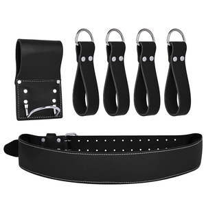 2026 Best <b>Leather</b> <b>Tool</b> Belt With Multiple Pockets For Hammer Wrench Screwdriver And Pliers Storage Workwear Equipment Bag - Product Image 4