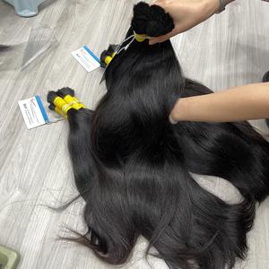Extensiones de cabello humano virgen de un solo donante, lisas, de color natural, listas para enviar al por mayor, cabello vietnamita. - Product Image 5