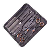 Kit professionnel d'extensions de cheveux roses, ensemble complet pour l'application d'extensions de cheveux en salon et à domicile, avec outils et accessoires