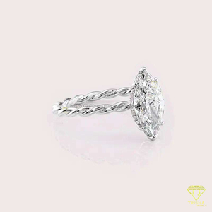 <b>Top</b> Quality Moissanite Engagement Ring for Wedding Proposal Bridal Fashion and Special Occasion Jewelry Available At Best Sale - Product Image 5