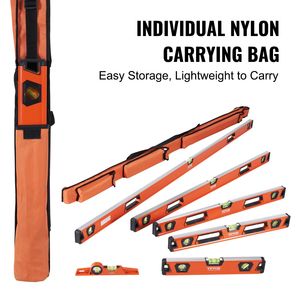 Dụng cụ cân bằng Ngư Lôi từ tính 78/48/32/24/16/10 Bộ cấp độ cơ học lọ bong bóng thước 45/90/180 độ hợp kim nhôm - Product Image 6