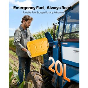 5.3 Gallon Metal Fuel Jerry Can Corrosion and Leakproof with Comfort Handle 6 L/min Max Flow Rate for <b>Gasoline</b> Storage - Product Image 1