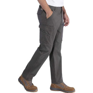 กางเกงคาร์โก้ริ๊กบี้ทรงตรงสำหรับผู้ชาย กางเกงทำงานกลางแจ้งแบบมีกระเป๋าหลายช่องที่สวมใส่สบายและทนทาน พร้อมทรงพอดีตัวและขาตรง - Product Image 5