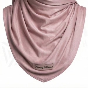 Hiyab de poliéster de color sólido para mujer, tela de chifón, agradable al tacto, para uso diario, pañuelo étnico de Oriente Medio. - Product Image 5
