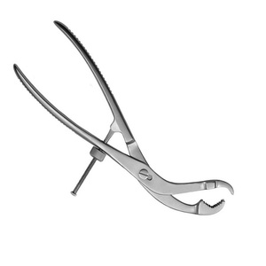 Pinces à os en acier inoxydable à mâchoires étroites, robustes, réutilisables, instrument chirurgical pour la réduction osseuse et les interventions orthopédiques - Product Image 4