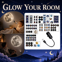 Projecteur de nuit USB noir pour chambre à coucher