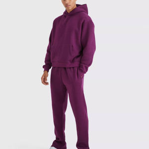 Ensemble de survêtement personnalisé pour homme, sweat à capuche oversize et pantalon de jogging, pull à capuche et pantalon de survêtement unisexe, sweat à capuche oversize épais - Product Image 3