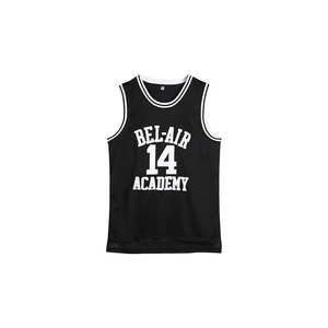 เสื้อบาสเก็ตบอลเบล-แอร์ อะคาเดมี 14 แบบไม่มีแขน ผ้าตาข่าย ระบายอากาศ แห้งเร็ว สำหรับผู้ใหญ่ แบบยูนิเซ็กซ์ สีขาว พิมพ์ลาย - Product Image 1