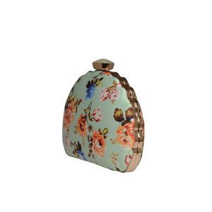 Mint Floral Clutch <b>Bag</b> Stylish Evening <b>Bag</b> for Women Formal and Festive Occasions - Product Image 2