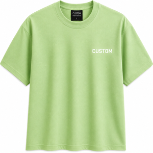 Fabricante de Camisetas Extra Grandes Personalizadas de Alta Calidad, Camisetas de Algodón Grueso al por Mayor, Proveedor de Etiqueta Privada OEM - Product Image 1