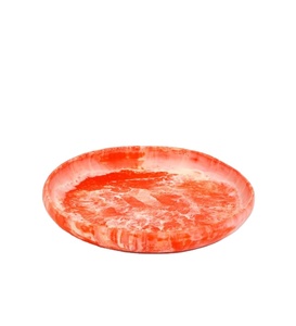 Elegant Red Resin Swirl Serving Bowl for <b>Tableware</b> Decorative Home Dish Artistic Resin Finish for Serving and Decoration - Product Image 1