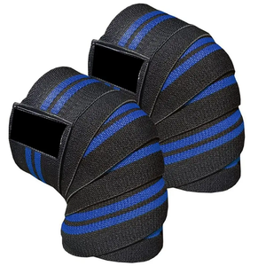 Vendas de rodilla de tensión fuerte para competiciones de Strongman, directamente del fabricante, con marca personalizada y suministro a granel. - Product Image 1