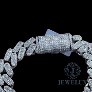 High Demand Premium Moissanite Diamond Bracelet Iced Out Hip Hop Jewelry for <b>Men</b> Women From Indian Supplier - Product Image 2