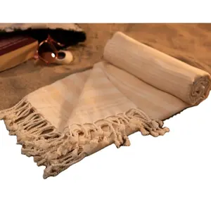 Eco Friendly Hammam Towel 100% OEM Beach Towel at Factory Price Best Rated Indian Supplier Turkish Fouta Towel.