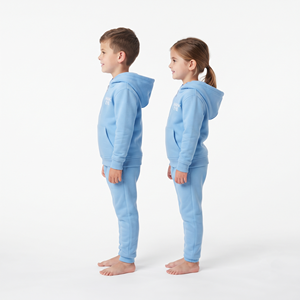 Conjunto Deportivo Informal de Alta Calidad para Niños, Sudadera con Capucha y Media Cremallera, Pantalones, Unisex - Product Image 4