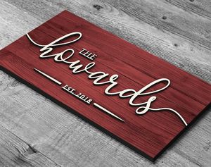 Personalized <b>Wooden</b> <b>Name</b> Plate for Home Entrance Outdoor Custom Nameplate with 3D Letters Door <b>Name</b> Plate for Home Office - Product Image 4