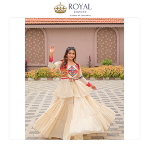 <b>Top</b> Quality Exclusive Sale on Indian Clothing Pure Cotton with Gamthi Work Women Lehenga Choli for Genuine Buyers - Product Image 4