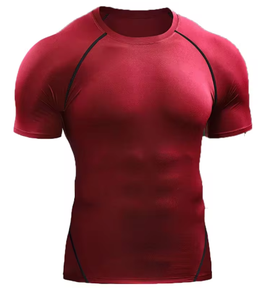 <b>Compression</b> Rash Guard MMA BJJ Workout <b>for</b> Adults Unisex Spandex/Cotton Full Sleeve Garment Dyed UPF50+ Quick Dry 220g - Product Image 6