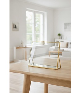 Top Selling Brass Rectangular Hanging Photo <b>Frame</b> Tabletop Adjustable Horizontal Metal Photo <b>Frame</b> Home Decorative Eco-Friendly - Product Image 5