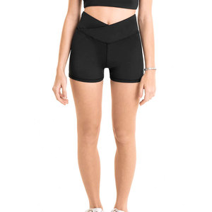 Women Casual <b>Booty</b> Shorts Wholesale High Waist Stretch Cotton Shorts Custom Fashion Activewear Private Label OEM - Product Image 4
