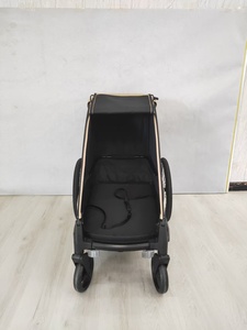Poussette pour animaux de compagnie à suspension indépendante KS-6200, remorque pour vélo, chariot de jogging, pour grands chiens, cadre en aluminium, tissu résistant à l'eau 600D, léger - Product Image 6