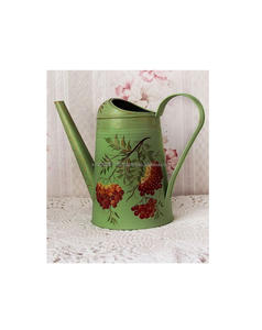 Bidon d'eau galvanisé décoratif avec motif en émail peint à la main, parfait pour les cuisines de ferme rustiques, les patios et les jardins. - Product Image 6