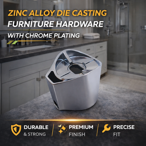 Herrajes para Muebles de Aleación de Zinc Fundido a Presión con Recubrimiento de Cromo, Certificación ISO 9001, Empaque Personalizado - Product Image 3
