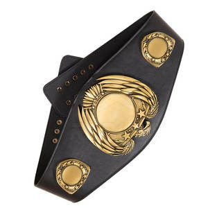 Ceinture de championnat personnalisée légère pour les tournois de lutte, sangle en cuir PU, écologique, service OEM direct d'usine - Product Image 5