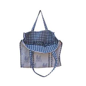 Wholesale Custom Superior 100% Cotton Floral Casual Party Shopping Tote Bag Environmental Protection Quality - Product Image 5